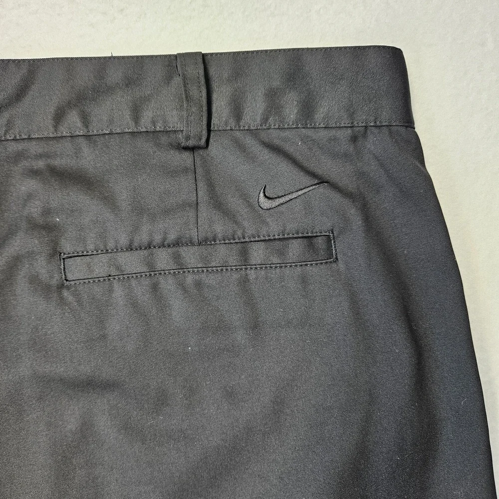 Nike Dri-Fit Dress Pants Men's 38x32 Black Straight Formal Golf Flat Front Used